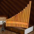 thumbnail image 3 of Weiweiguan 1 Set Bamboo 15-pipe Pan Flute Professional Pan Pipe for Beginners Wood Color, 3 of 7