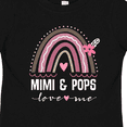 thumbnail image 4 of Inktastic Mimi and Pops Grandchild Rainbow Girls Toddler T-Shirt, 4 of 5