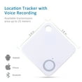 thumbnail image 2 of 4 Packs Anti-Lost Theft Device Self-Portrait Tracking Device Bluetooth Alarm GPS Tracker for Wallets,Phones,Watches,Pets,Kids, 2 of 16