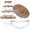 Brown 3 (Acacia Clear 5), variant on Stackable Nesting Glass Food Storage Jars Brown 5( Acacia Ribbed 4) with Airtight Lids for Meal Prep and Lunch