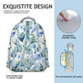 thumbnail image 3 of Nautical Vintage Ocean Backpack Waterproof Scratch-Resistant School Bag with Starfish, Seashells, and Anchor Print, Breathable Foam Padding, Adjustable Straps for Student and Students, 3 of 3