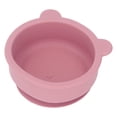 thumbnail image 3 of Tazón de silicona de grado alimenticio para bebés, con forma de oso de dibujos animados, con ventosa, color rosa, 3 of 14