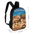 thumbnail image 2 of La Vida Magnífica de Marcel Pagnol-theme Backpack, Campus style schoolbag Bookbag with Adjustable Shoulder Straps And Large Zip Compartment, Unisex Travel Bags., 2 of 6