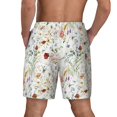 thumbnail image 4 of Daiia Wildflower Watercolor Mens Swim Trunks Swim Shorts Quick Dry Swim Shorts with Mesh Lining Pockets-XX-Large, 4 of 9