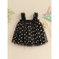 thumbnail image 2 of Nygoyerh Toddler Little Girls Summer Tulle Sling Dress Dot Print Sleeveless Layered Sheer A-line Dress 6M 12M 18M 24M 3T 4T Kids Sweet Tutu Princess Dress for Daily Party, 2 of 8