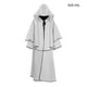 thumbnail image 5 of Sonducket Capa de Halloween Unisex de manga larga con capucha de miedo para mujeres y hombres, capa para adultos, traje de Color sólido, disfraz Disfraces de disfraces Blanco XXL, 5 of 6