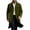 Green, variant on Men Long Overcoat Lapel Collar Button Front Oversized Jacket with Pocket,Warm Windproof Fall Winter Daily Casual Comfy Wear,Red,XL