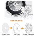 thumbnail image 3 of 60pcs Universal Cloth Dryer Exhaust Filters,Dryer Lint Filter Replacement, Compatible with for ,Sonya, 3 of 6