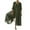 Olive Green, variant on Lovskoo 2024 Cotton Linen Jumpsuits for Women Dressy Casual Plus Size Jumpsuits Summer 3/4 Sleeve Crewneck Elastic Waist Long Rompers Olive Green