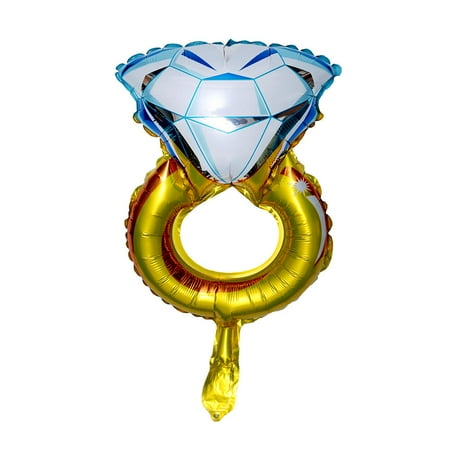 Foil Balloon Diamond Ring Mylar Helium Balloon Party Decor 19" - LIVINGbasics | Walmart Canada