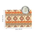 thumbnail image 2 of DouZhe Polyester Placemats Set of 4, Vintage Southwestern Native Aztec Style Pattern Heat Resistant Place Mats for Dining Table, 12" x 18", 2 of 7