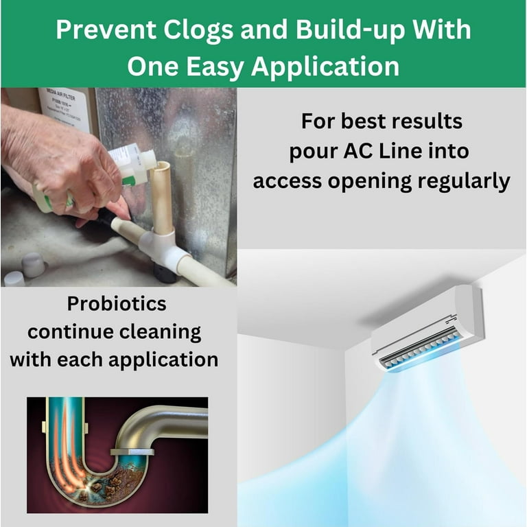 Nexstar AC Drain Line Cleaner, Probiotic Formula, Removes Buildup