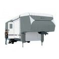 thumbnail image 1 of Classic Accessories Travel Trailer Cover 75063 PolyPRO 3; For Fifth Wheel Trailer; All Weather Protection; Gray/Snow White; 3 Ply Non-Woven Polypropylene Top/1 Ply Non-Woven Polypropylene Sides, 1 of 4
