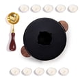 thumbnail image 2 of Yuarrent Kit de estufa de fusión de pegatinas de cera de madera, sobres de invitación de boda, sellado de calentador de fuego, olla, accesorios Artesanía No.02 Yuarrent HA008713-02, 2 of 6