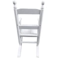 thumbnail image 5 of White Kids Rocking Chair, Indoor/Outdoor Hardwood Toddler Chair - 110 lbs Capacity, Easy Assembly (22.4"H x 18.9" Seat Height), 5 of 6