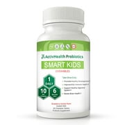 SMART KIDS PROBIOTIC CHEWABLES: DOCTOR APPROVED: Delivers 10 Targeted Strains and 6 Billion Live Cultures to Boost Your Child's Brain Health, Digestion and Immunity, 60 Day Supply, by ActivHealth