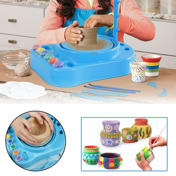 Vaidha DIY Pottery Wheels Kit Toy Artist, Ceramic Educational Machine for Kids