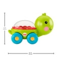 thumbnail image 6 of Fisher-Price Poppity Pop Turtle Push-Along Vehicle with Sounds for Infant Crawling Play, 6 of 8