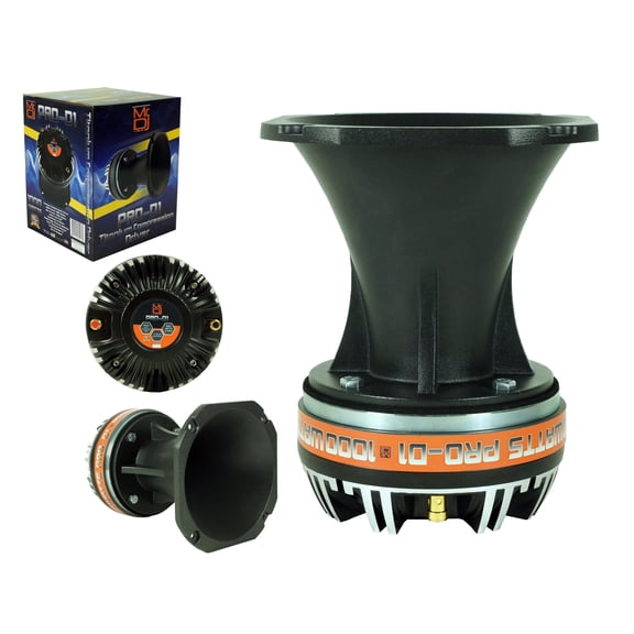 MR DJ PRO-D1 High Compression Titanium Driver Bullet Super Tweeter with Aluminum Horn
