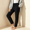 thumbnail image 5 of Kezqiaxn Sweat Pants for Womens Fashion Elastic Waist Warm Casual Trousers Womens Sweatpants Fall Winter Clothes, 5 of 7