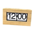 thumbnail image 3 of veasfak Wood Frame Auto Flip Table Clock 21.5x7.2x12.3cm for Study Kitchen Versatile White Page, 3 of 9