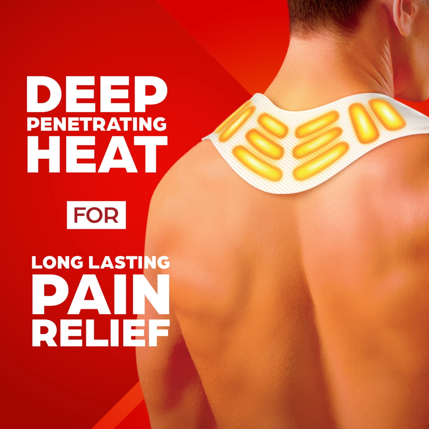 ThermaCare Heat Wraps for Neck, Shoulder, Wrist & Back Pain Relief, 4 Count