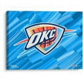 thumbnail image 2 of Oklahoma City Thunder Stretched 16" x 20" Embellished Canvas Giclee Print - Art by Charlie Turano III, 2 of 2