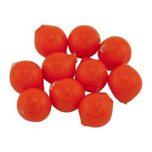 Yakima Bait Worden's Original Lil' Corky 5/16" Drift Bobbers, Flame, Size 12, 8 mm, 10 Count