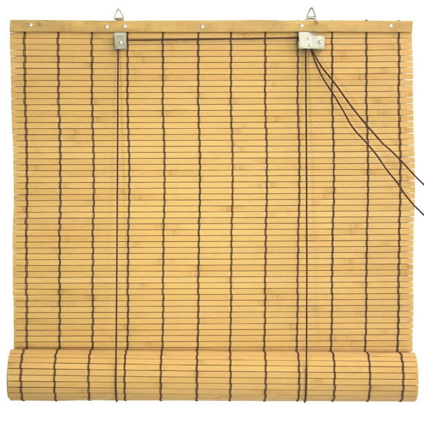Bamboo Roll Up Blinds Custard