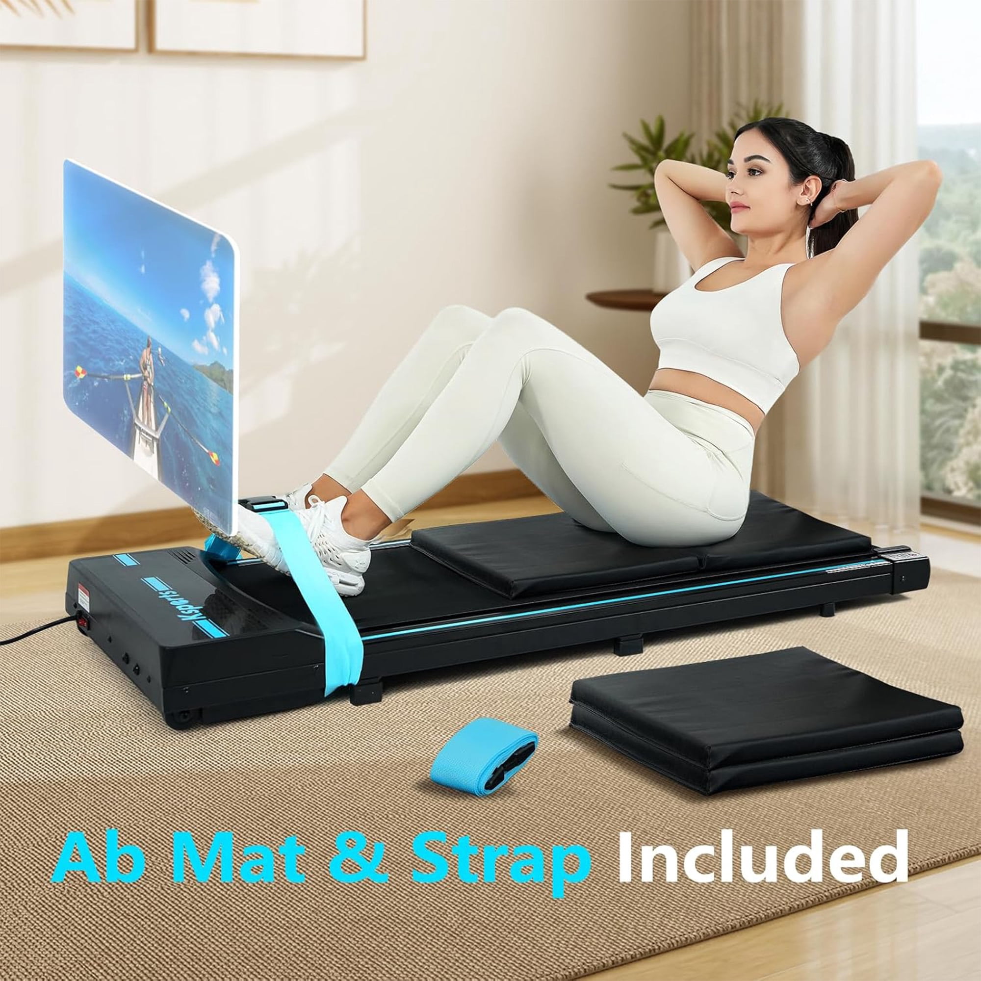 Ksports Under Desk Walking Pad Classic Treadmill w/ Wheels & Remote, 2.5 HP