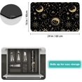 thumbnail image 2 of Dish Drying Mat For Kitchen Counter，23.5x15.5in Hide Stain Absorbent Rubber Backed Quick Drying Mat，Dish Rack Tray Station Pad For Countertops，Aesthetic Moon Sun, 2 of 6