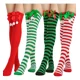 thumbnail image 1 of Adornos Navideños Calcetines Medias Largas A Rayas Adornos, 1 of 6