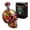 Multicolor, variant on Gothic Skull Decanter Bottle, Painted Glass Skull Decanter with Floral Design, Decorative Decanter for Bar Decor, Halloween Party, Day of The Dead Display