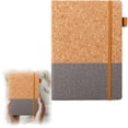 thumbnail image 2 of Cork & Linen Hardcover Notebook, 5.7X8.46inch Journal with Elastic Band, Lined Notebook with Pen Holder, Minimalist Notebook for Writing, Journaling, Work and Daily Planning, 2 of 5