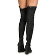 thumbnail image 4 of Women Almond Toe Chunky Over The Knee Boot 19506, 4 of 4