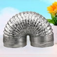 thumbnail image 2 of 1 Pc 1.5m Thicken Aluminum Foil Duct Hose Flex Air Intake Pipe Ventilation Fan Exhaust Vent Hose for HVAC Ventilation 180mm Diameter (Silver), 2 of 6