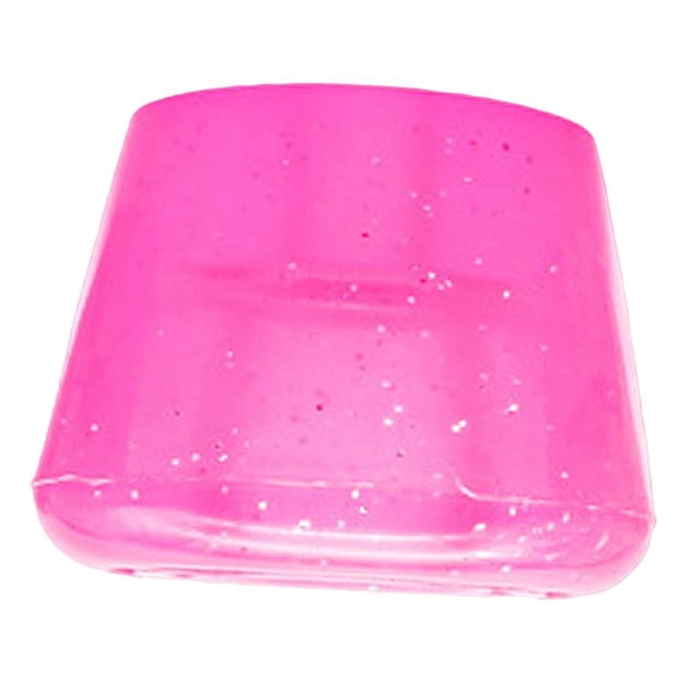 Solid Skate Toe , Rubber Brake Block, Durable Foot Bumpers, Skating Brake , Lock Pads - Pink