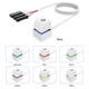 thumbnail image 4 of Luces LED Color PC Computadora Escritorio Interruptor Encendido Y Apagado Cable Extensión (2 M) Blanco, 4 of 6