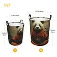 thumbnail image 3 of Fotbe Jungle Meditating Panda Cesto de Ropa con Asas, Cesto Impermeable de Gran Capacidad, Bolsa de Lavado para Dormitorio, Cesto de Ropa con Ruedas y Asas-Small, 3 of 6