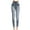 Gray, variant on asdoklhq Women Plus Size Clearance Pants Vertical Stripe Imitation Denim Leggings Show Thin Buttock Raising Capris