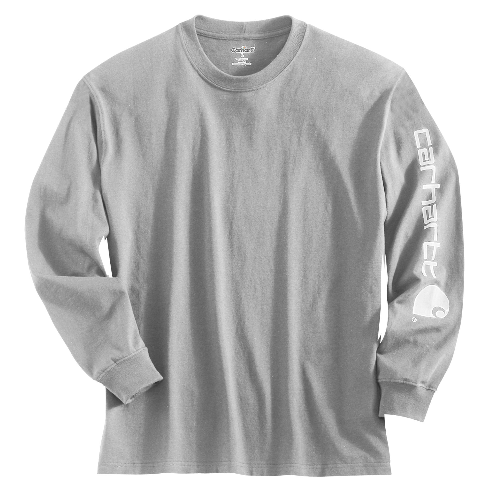 Carhartt - Carhartt Men's Signature Sleeve Long Sleeve T-Shirt - Walmart.com - Walmart.com