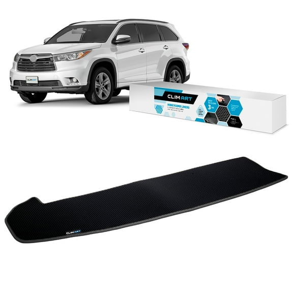 CLIM ART Cargo Liner for Toyota Highlander 2014-2019 Custom Fit Trunk Mat, with Honeycomb Dirtproof & Waterproof Technology - All-Climate, Heavy Duty, Anti-Slip Cargo Liner, Luggage - FL01114239
