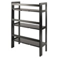 thumbnail image 4 of Winsome Torino 3 Shelf Solid Wood Folding Basket Bookcase in Black, 4 of 14