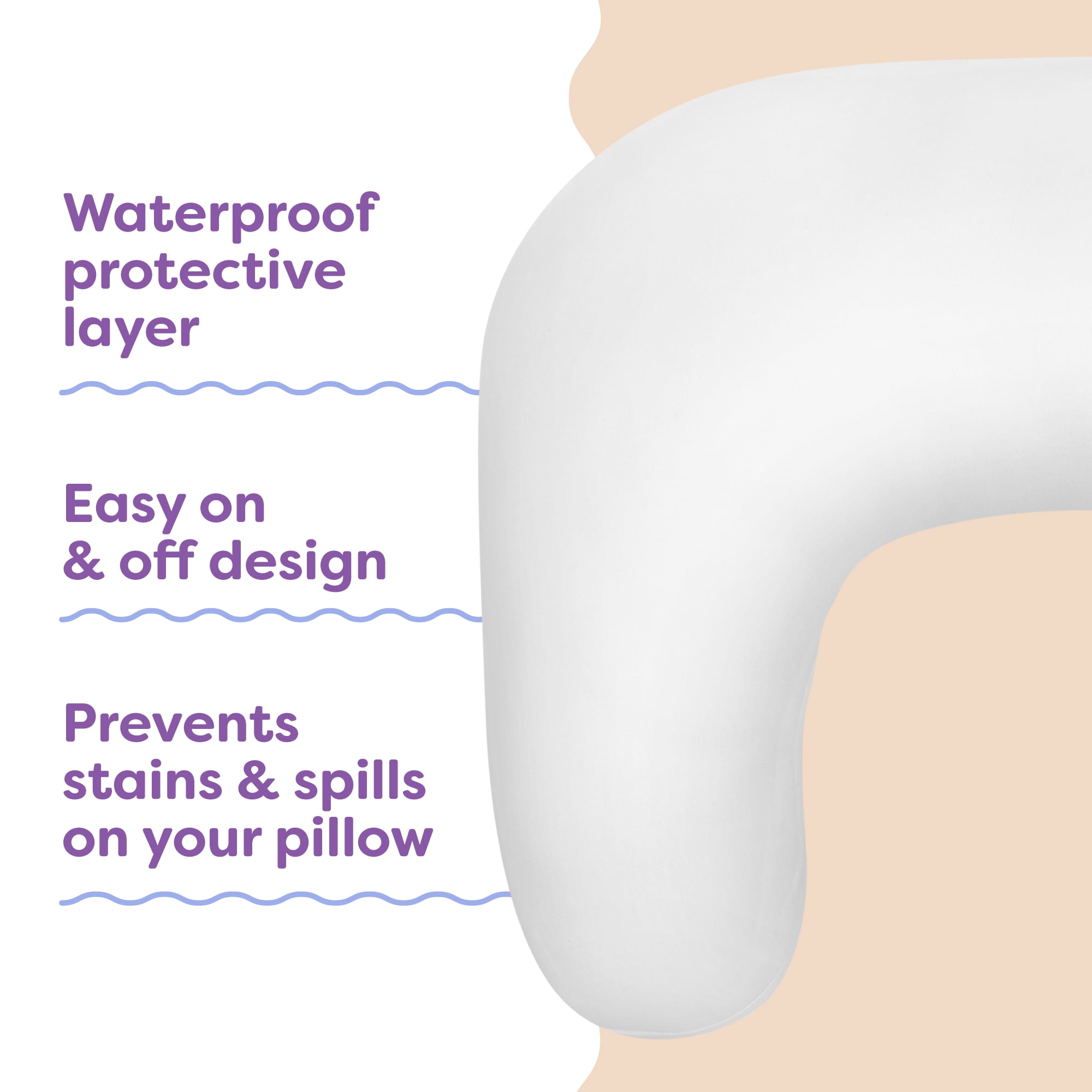 Boppy Nursing Pillow Liner - Waterproof Protection ForBoppy Nursing Pillow, Machine Wash & Dry, Wipeable, Liner Only - Nursing Pillow Sold Separately