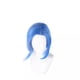 thumbnail image 3 of Peluca corta para cosplay, color azul, sintética, para disfraz de anime, 3 of 3