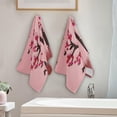 thumbnail image 4 of Dreamtimes Lover Couples Under A Love Tree Hand Towels 2 PCS, Spring Valentine Kitchen Towel Ultra Soft and Highly Absorbent,Decorative Fingertip Face Towel for Bathroom Hotel, 28.3"x14.4", 4 of 6