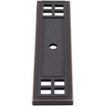 thumbnail image 3 of Arts & Crafts Cabinet Knob Backplate, Vintage Bronze by Stone Harbor Hardware, 3 of 3