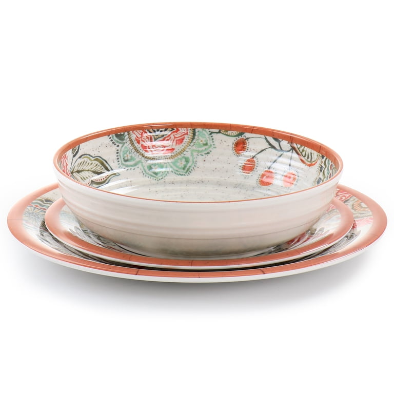 Elama Ester 12-Piece Melamine Dinnerware Set photo 2