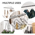 thumbnail image 4 of Shower Curtain Hooks, Shower Curtain Rings Rust Proof Balanced Smooth Glide Double Shower Curtain Hooks, White Shower Curtain Hooks, Shower Hooks for Shower Curtain 12 Pcs, 4 of 5