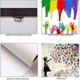 thumbnail image 7 of HFDF Graffiti Street Wall Art Banksy Painting Artwork Large Graffiti Girl with butterfly Wall Decor Canvas Prints Street Graffiti Picture for Kid Room Bedroom Ready to Hang 10x8inch Framed, 7 of 7